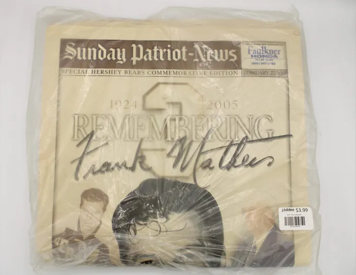 Jubilee Thrift Earrings Patriot News Remembering Frank Mathers February 27 2005 Newspaper Jubilee Thrift Earrings Patriot News Remembering Frank Mathers February 27 2005 Newspaper