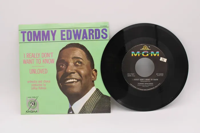 Jubilee Thrift Earrings Tommy Edwards Unloved 7 Record
