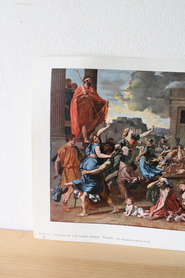 Jubilee Thrift Necklaces The Sabine Women Poussin The Metropolitan Museum Of Art Print