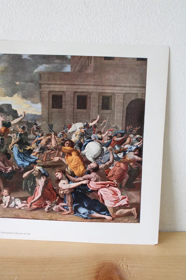 Jubilee Thrift Necklaces The Sabine Women Poussin The Metropolitan Museum Of Art Print