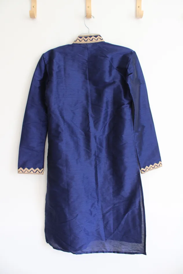 Jubilee Thrift Rings NEW Utsav Fashion Blue Gold Kurta 32 Jubilee Thrift Rings NEW Utsav Fashion Blue Gold Kurta 32