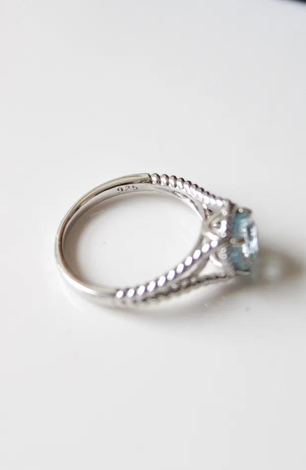 Jubilee Thrift Rings R H Macy Co Sterling Silver Topaz Jewelry Set