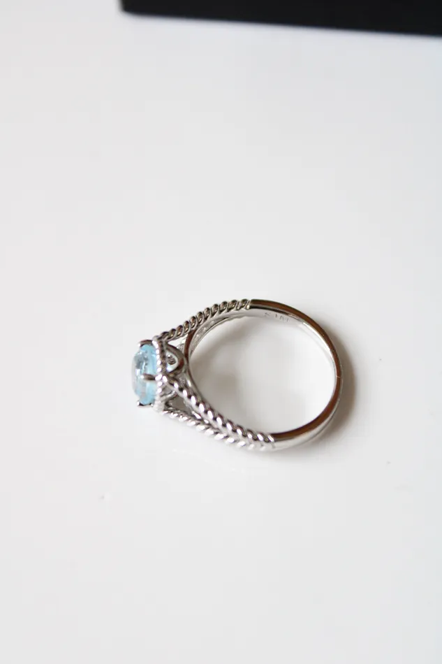 Jubilee Thrift Rings R H Macy Co Sterling Silver Topaz Jewelry Set