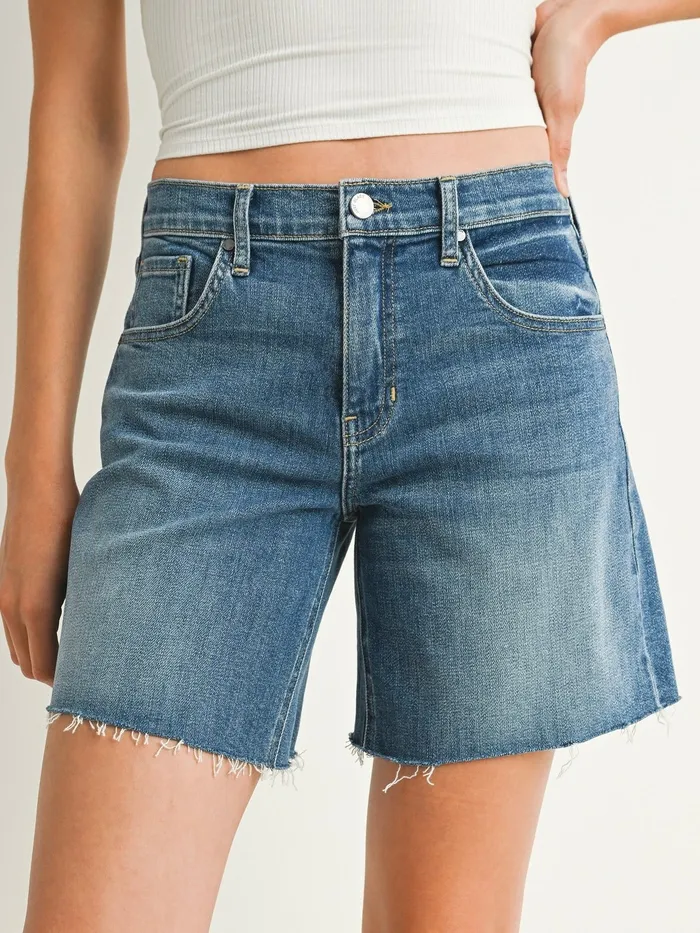 Just Panmaco Rings Just Black Denim Bermuda Short