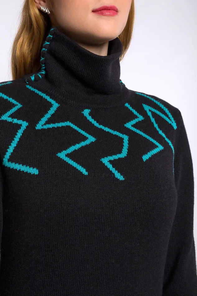 justineleconte1 Rings GABRIELLE knitted dress dark greyblue justineleconte1 Rings GABRIELLE knitted dress dark greyblue