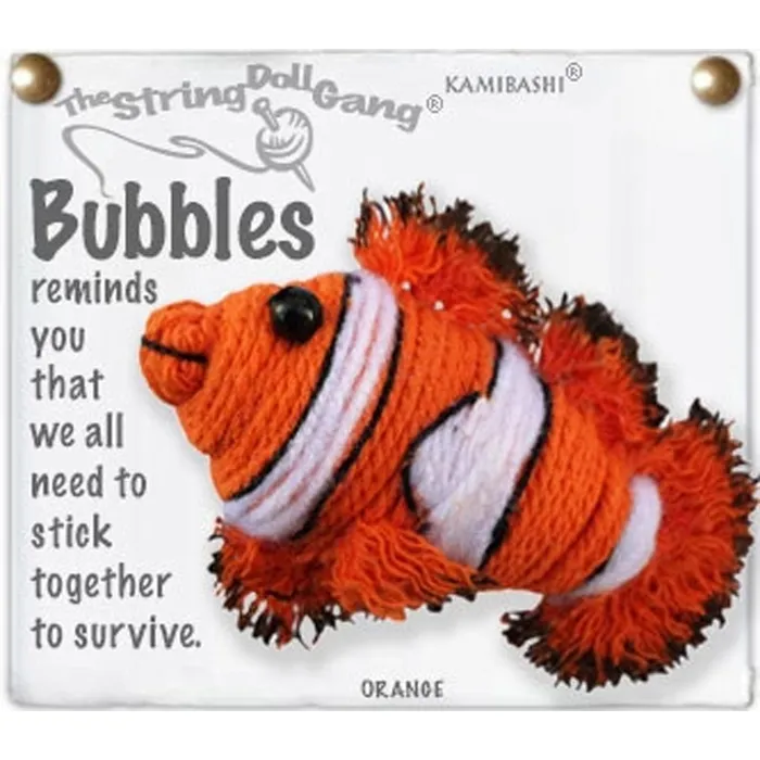 Kamibashi Keychain String Doll Bubbles the Clown Fish REALPLANET Earrings