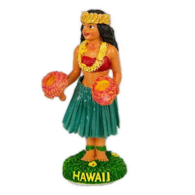 KCCOMPANY Necklaces Kinohe Hula Girl with Uli Uli Dashboard Bobble Doll