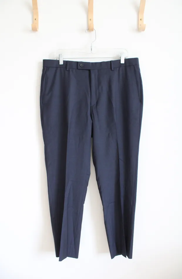 Kenneth Cole Navy Wool Blend Dress Pants 36 Kenneth Cole Earrings