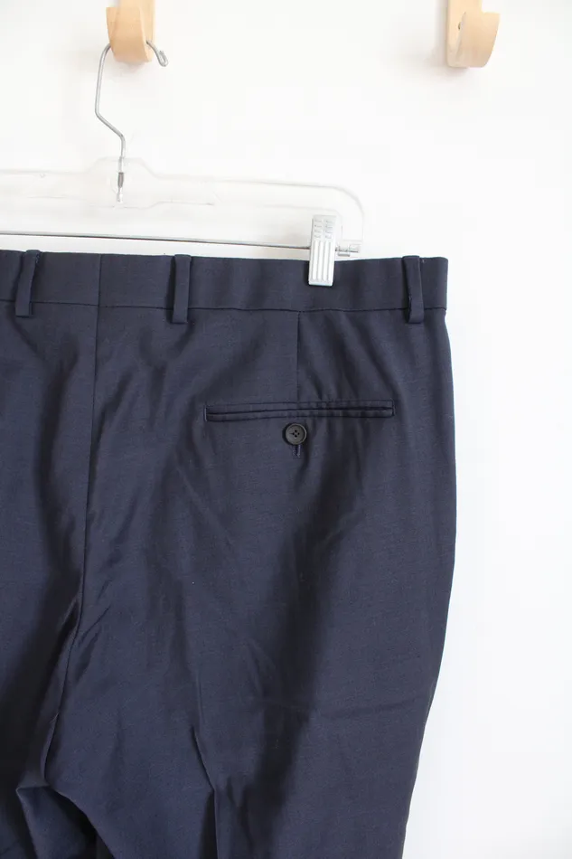Kenneth Cole Navy Wool Blend Dress Pants 36 Kenneth Cole Earrings