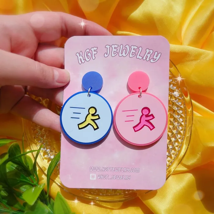 KGF Jewelry Earrings Youve Got Mail Earrings Keychains Pins