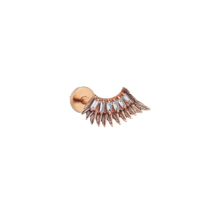 Kismet by Milka Earrings Wing Arc Piercing