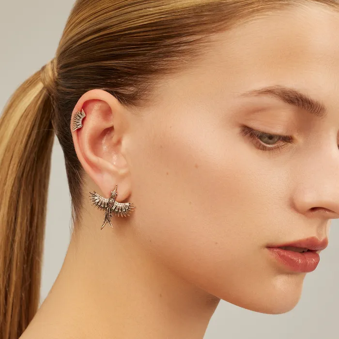 Kismet by Milka Earrings Wing Arc Piercing