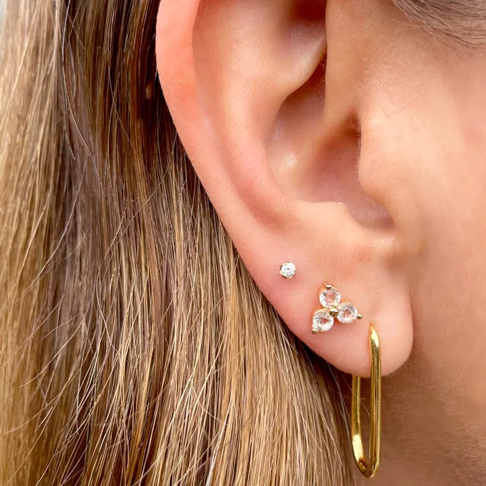 Kris Nations Oval Hinged Hoop Earrings Earrings