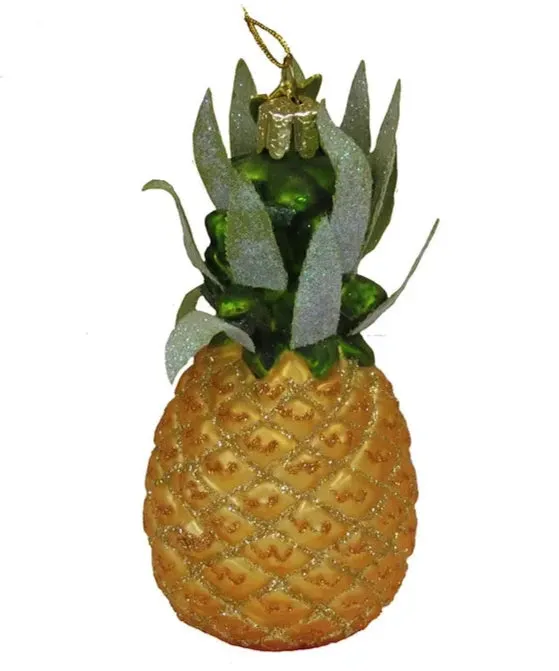 KURTADLER Noble Gems Glass Pineapple Christmas Ornament Necklaces