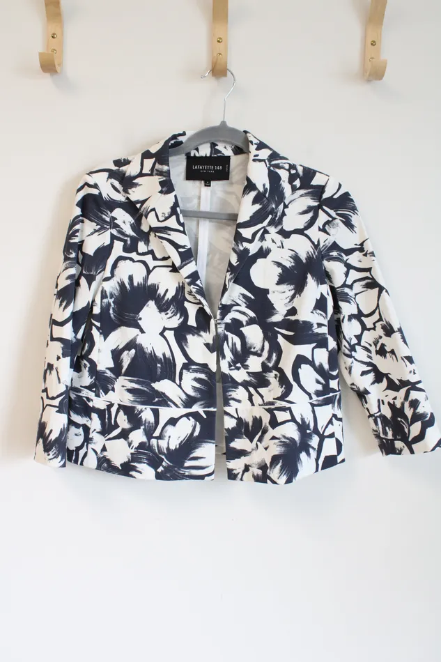 Lafayette 148 Rings Lafayette 148 New York Blue White Floral Blazer 4 Petite Lafayette 148 Rings Lafayette 148 New York Blue White Floral Blazer 4 Petite