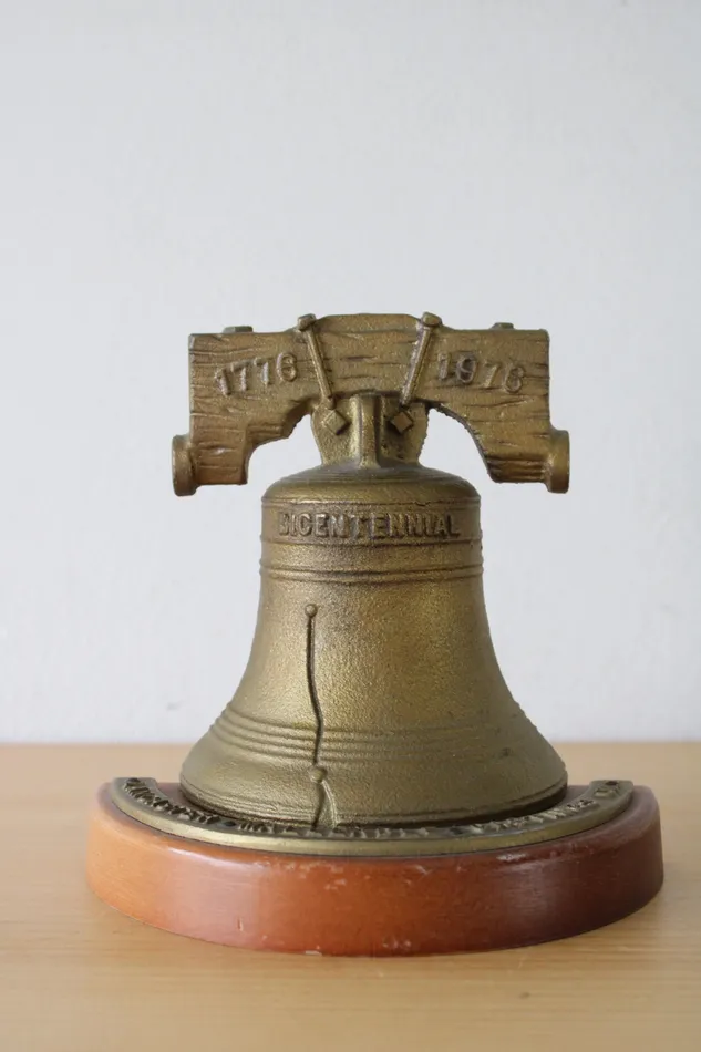 Lancaster Malleable Castings Co Liberty Bell Solid Metal Bookend Jubilee Thrift Earrings Lancaster Malleable Castings Co Liberty Bell Solid Metal Bookend Jubilee Thrift Earrings