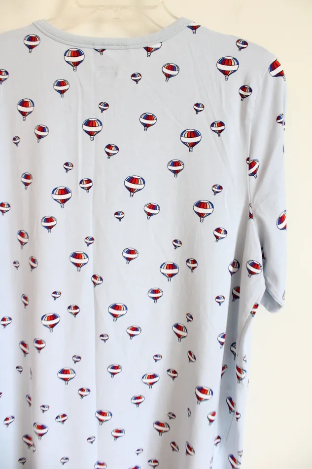 Lands End Necklaces Lands End Light Blue Hot Air Balloon TShirt Dress L 1416
