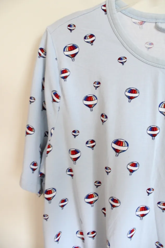 Lands End Necklaces Lands End Light Blue Hot Air Balloon TShirt Dress L 1416