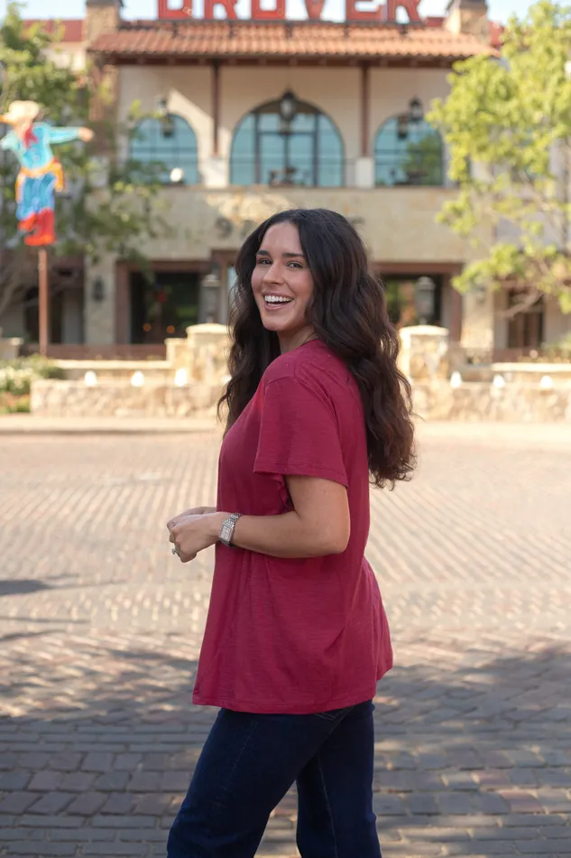 LAYERZ CLOTHING Earrings THE MAGIC MAROON TEE