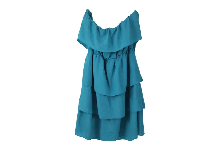 Lily Rose Lily Rose Teal Ruffle Dress M Earrings
