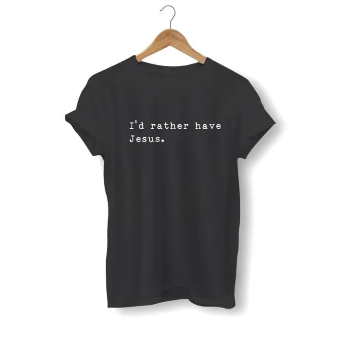 Lords Guidance Earrings Christian TShirt br Id Rather Have Jesus