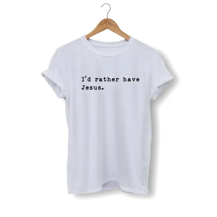 Lords Guidance Earrings Christian TShirt br Id Rather Have Jesus