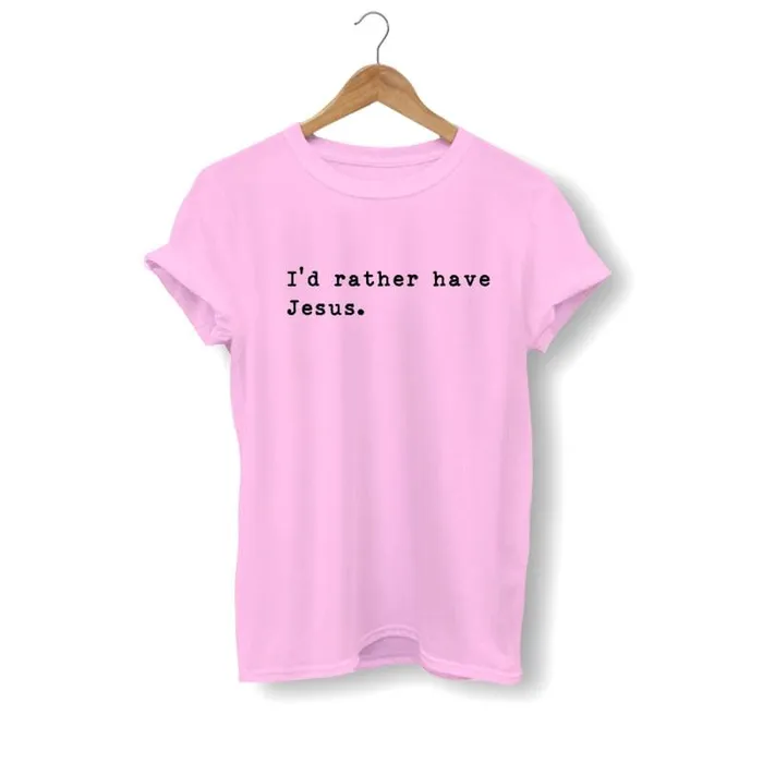 Lords Guidance Earrings Christian TShirt br Id Rather Have Jesus