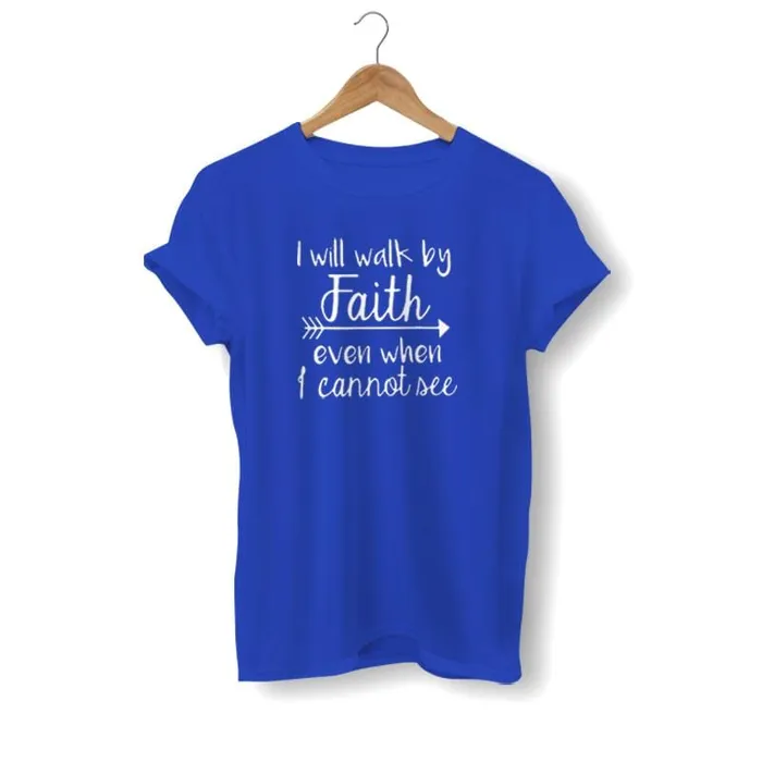 Lords Guidance Earrings Christian TShirt br I Will Walk By Faith