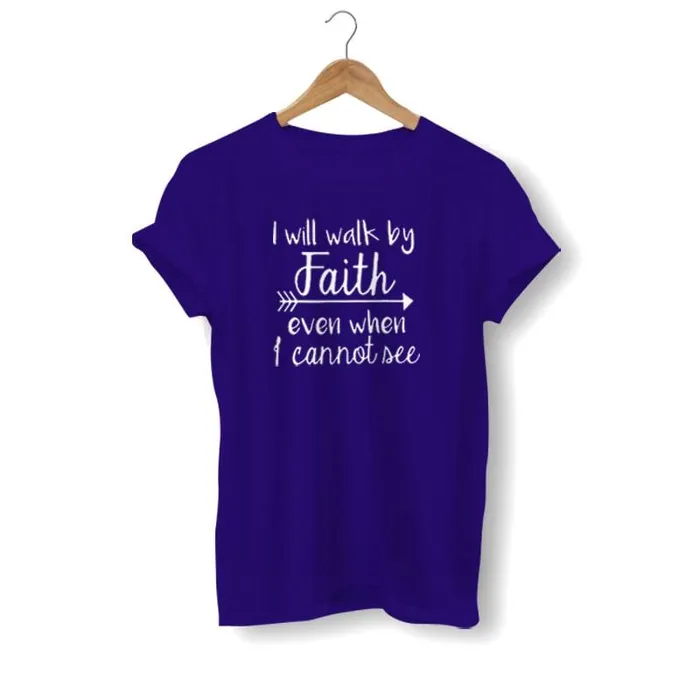 Lords Guidance Earrings Christian TShirt br I Will Walk By Faith