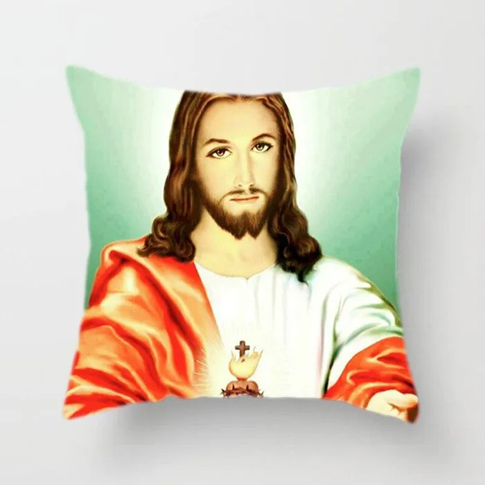 Lords Guidance Necklaces Christian Pillow Coverbr Sacred Heart