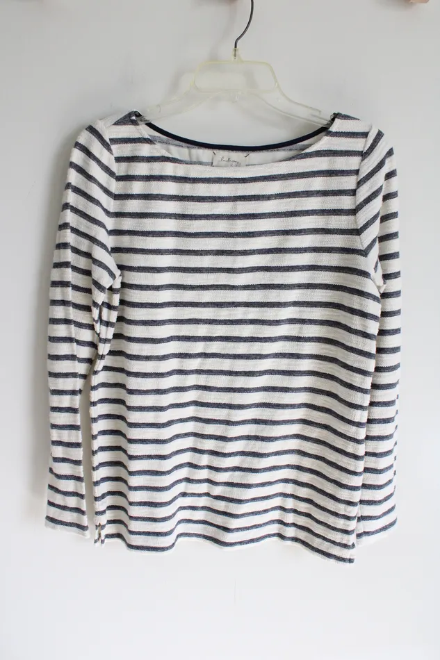 Lou Grey Rings Lou Grey White Blue Striped Long Sleeved Shirt S