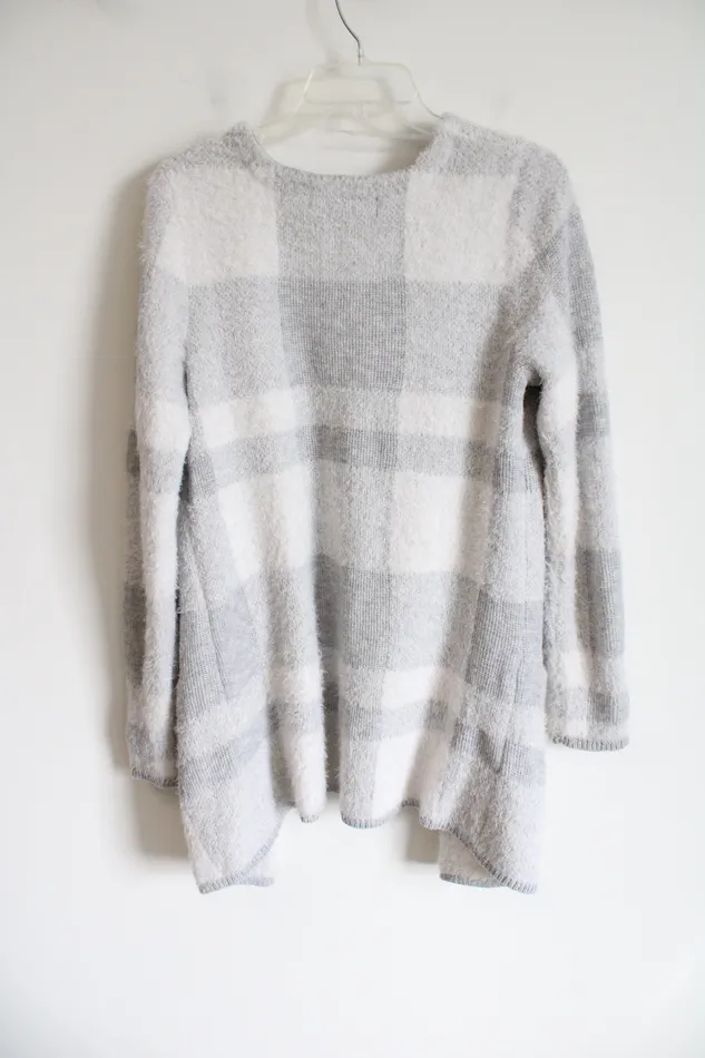 Love Scarlett Light Gray White Knit Cardigan M Love Scarlett Necklaces