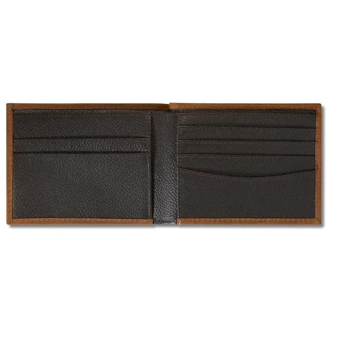M F WESTERN PRODUCTION INC Earrings ARIAT BIFOLD WALLET AMERICAN FLAG EMBROIDERED AGED BARK