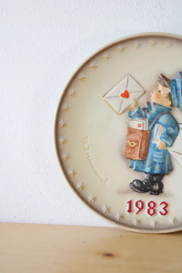 MJ Hummel 13th Annual Plate 1983 Goebel W Germany Goebel Earrings