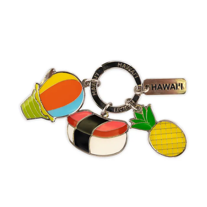 MADDENCORP Local Grindz 3Charm KeychainFob Charm Necklaces