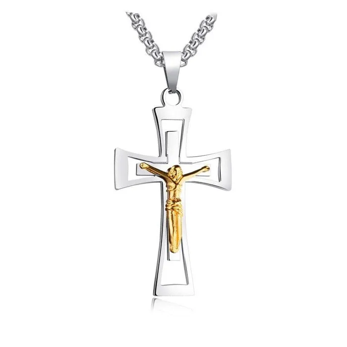 Mens Christian Necklace br Sacrifice Lords Guidance Necklaces