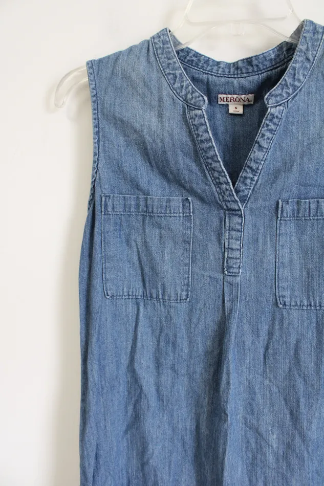 Merona Earrings Merona Chambray Tank Dress S