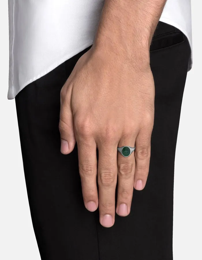 Miansai Rings Dove Ring wEnamel Sterling Silver Miansai Rings Dove Ring wEnamel Sterling Silver