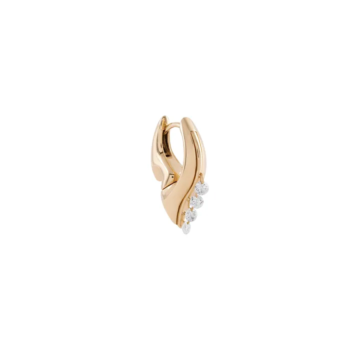Mini Flare Hoop Earring Kismet by Milka Earrings