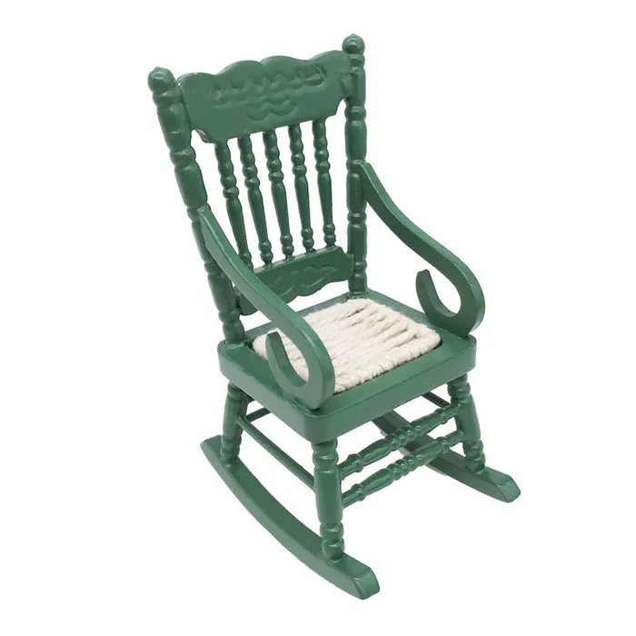 Miniature Rocking Chair 1 12 Scale Dollhouse Furniture CJ Earrings