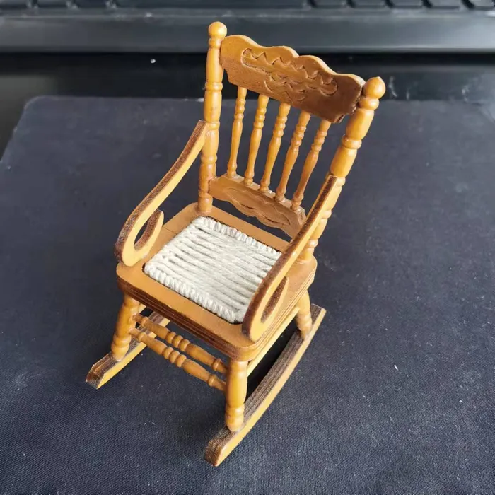 Miniature Rocking Chair 1 12 Scale Dollhouse Furniture CJ Earrings