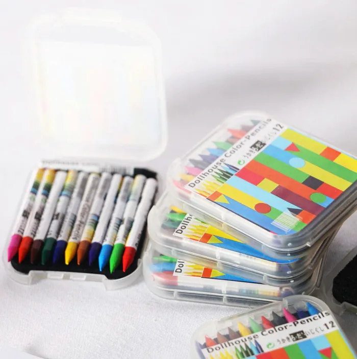 Miniature working Crayon set made from real crayons 16 Scale Doll Accessory Miniatures by NC Earrings