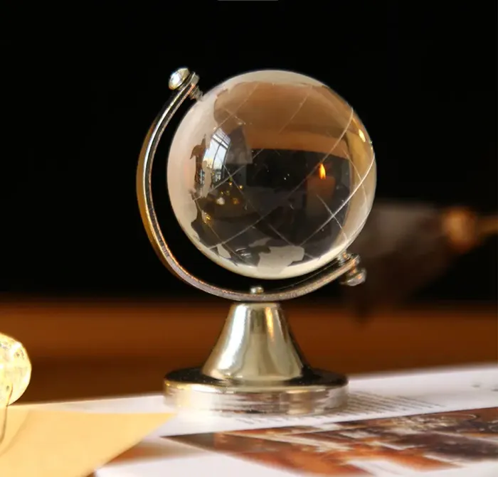 Miniatures by NC Earrings Miniature Glass Globe 16 Scale Doll Accessory