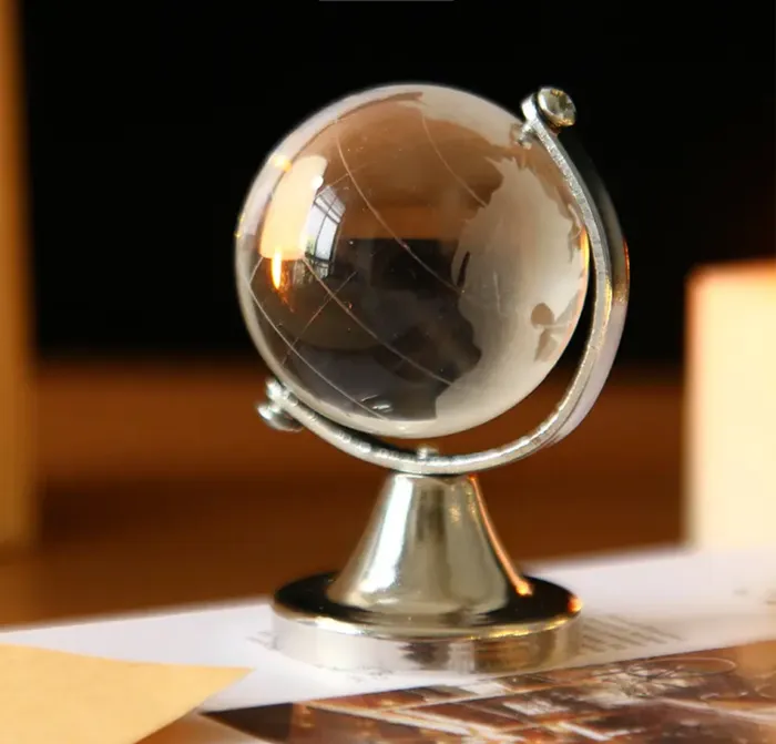 Miniatures by NC Earrings Miniature Glass Globe 16 Scale Doll Accessory