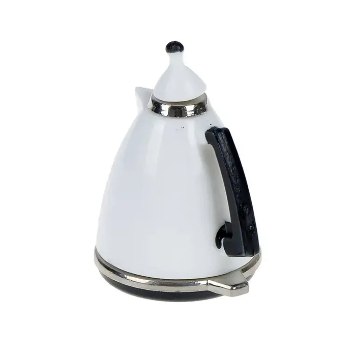Miniatures by NC Rings Miniatures White Modern Kettle 1 12 Scale Dollhouse Accessory