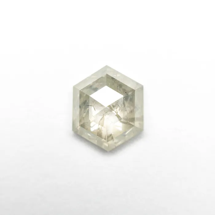 Misfit Diamonds Earrings 136ct 776x639x321mm Hexagon Rosecut 2001804