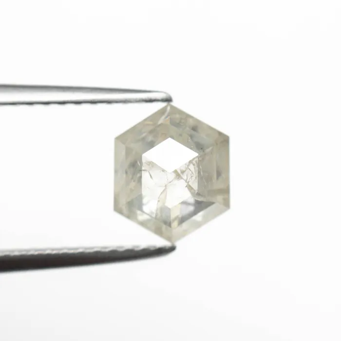 Misfit Diamonds Earrings 136ct 776x639x321mm Hexagon Rosecut 2001804