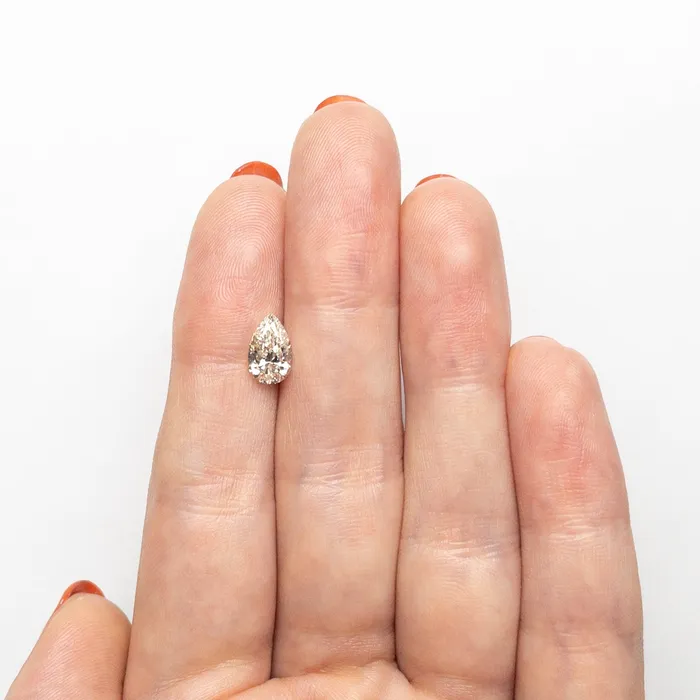 Misfit Diamonds Earrings Champagne Brilliant Diamond 100ct Pear