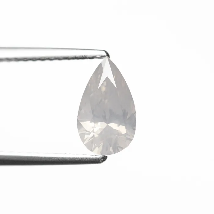 Misfit Diamonds Earrings Fancy Grey Brilliant Diamond 102ct Pear
