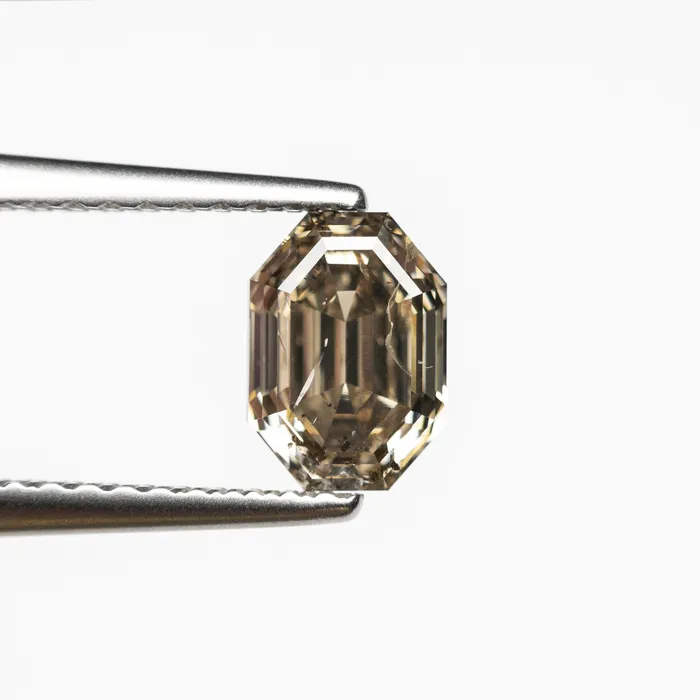 Misfit Diamonds Rings Champagne Step Cut Diamond 101ct Cut Corner Rectangle